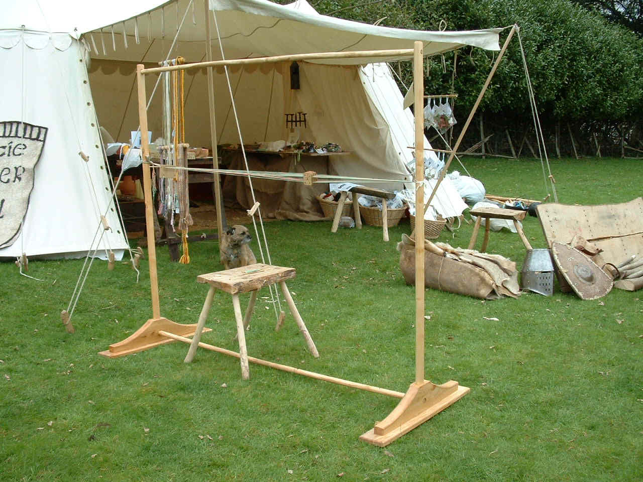 Upright Tablet Weaving Loom.